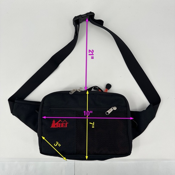 Vintage REI Lumbar Fanny Hip Pack Waist Bag Sling Crossbody Hiking Backpacking - Picture 15 of 16